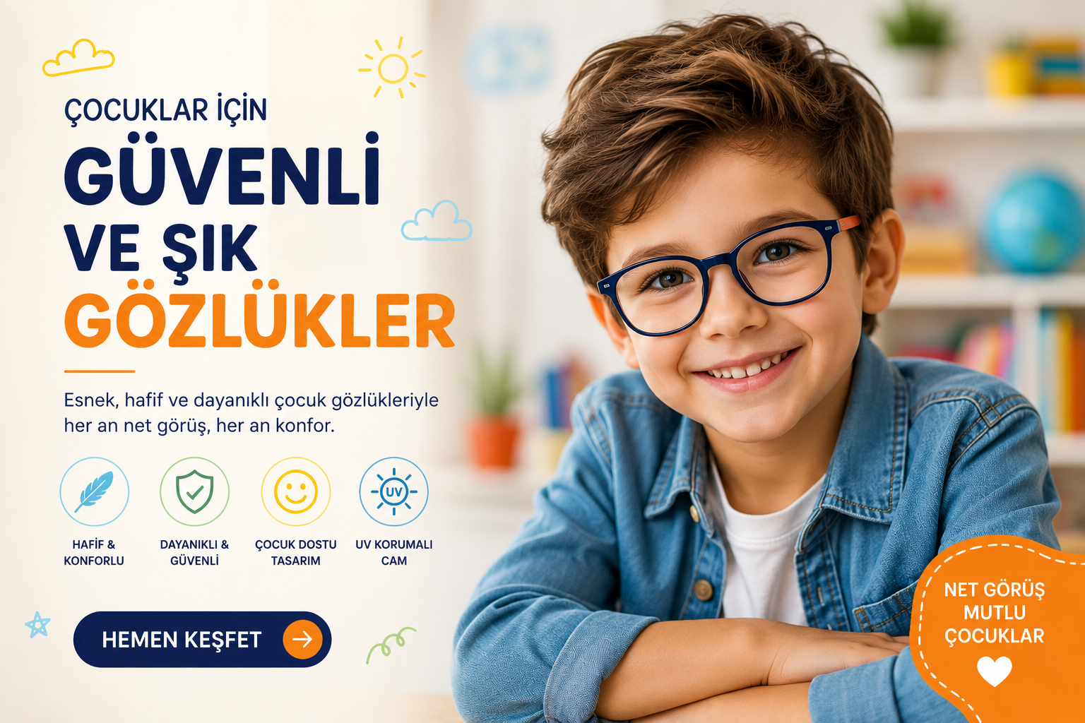 Çocuk gözlük modelleri - Grandlux Optik