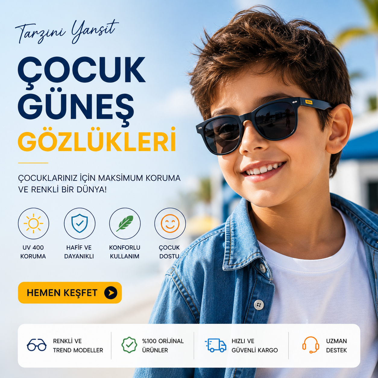 Çocuk güneş gözlüğü modelleri - Grandlux Optik