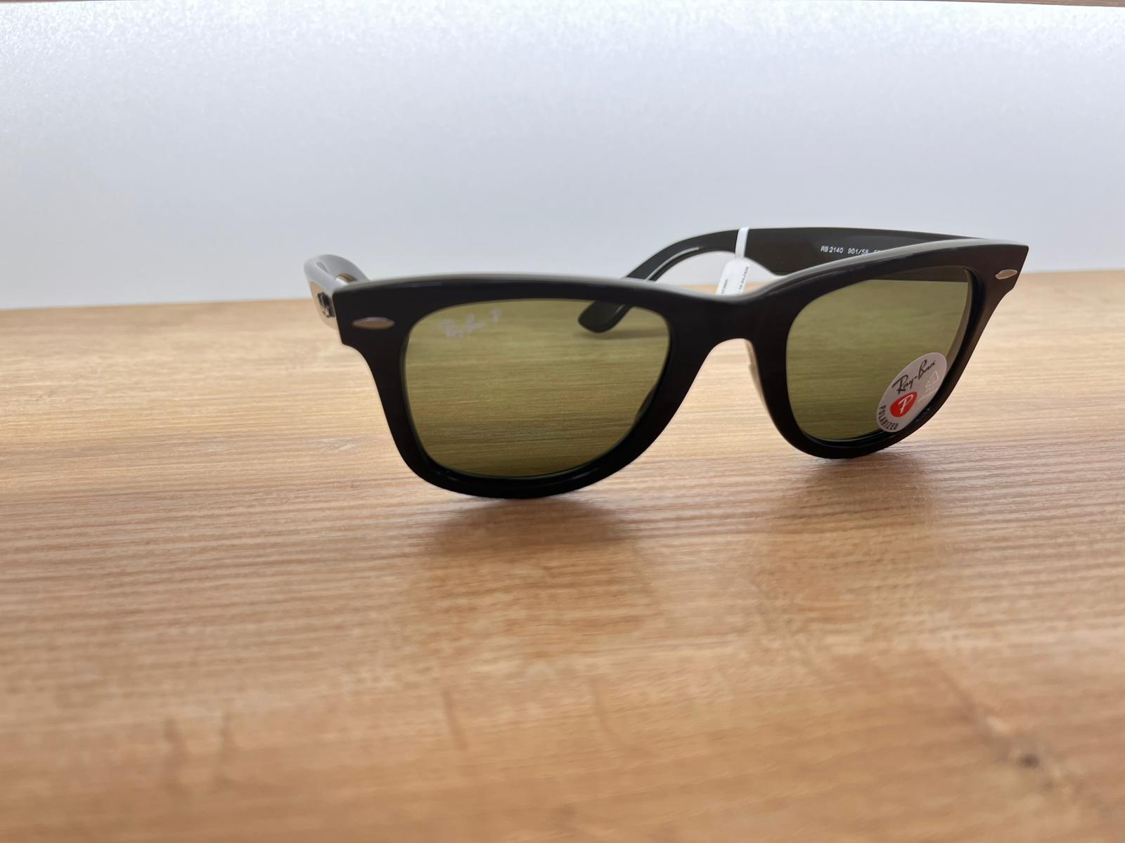 Ray-Ban Rb2140 901 50wayfarer Siyah Kemik Yeşil Camlı Unisex Güneş Gözlüğü